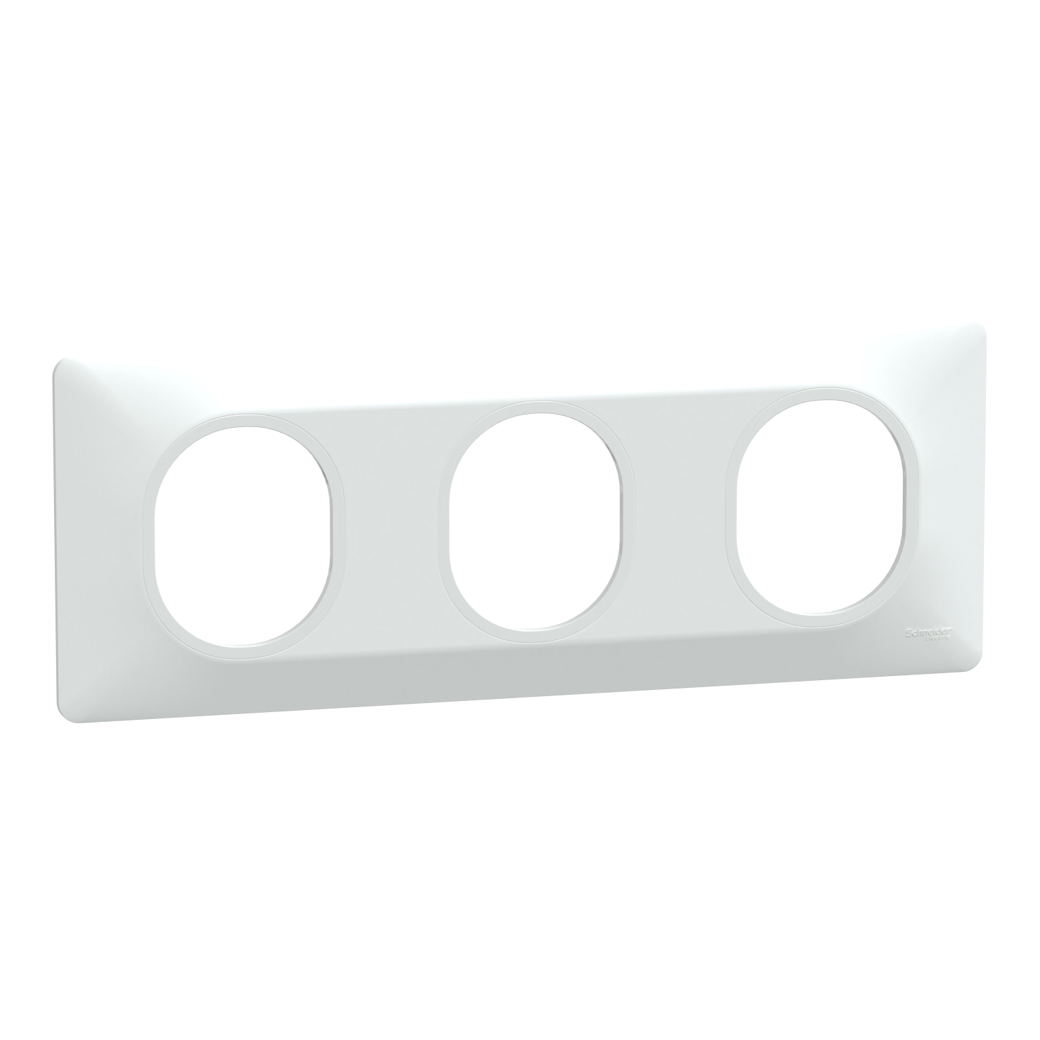 Schneider Electric White 3 Gang Cover Plate Thermoplastic Cover Plate