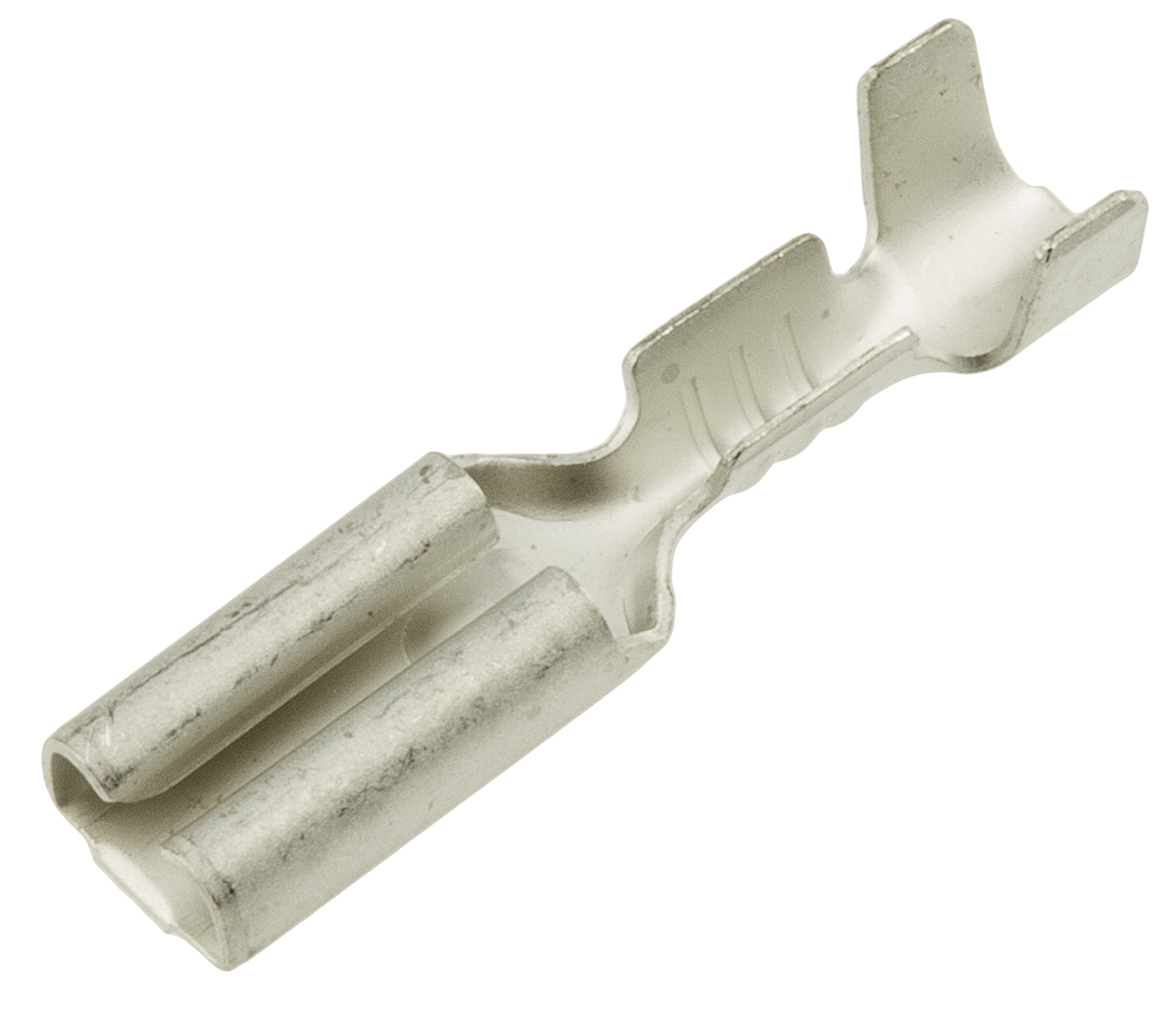 TE Connectivity FASTON .110 Uninsulated Female Spade Connector, Receptacle, 2.79mm Tab Size, 0.2mm² to 0.6mm²