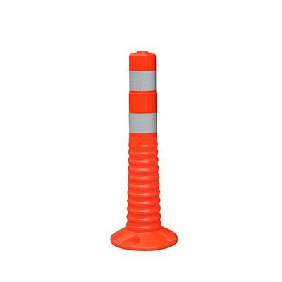 RS PRO Fluorescent Orange Polyurethane Flexible Bollard