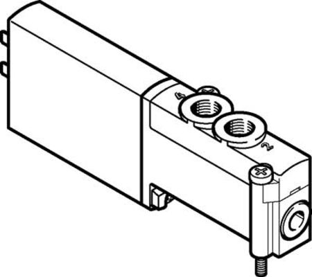 Festo 5/2 Monostable Pneumatic Solenoid/Pilot-Operated Control Valve - Electrical MHP2 Series, 525105