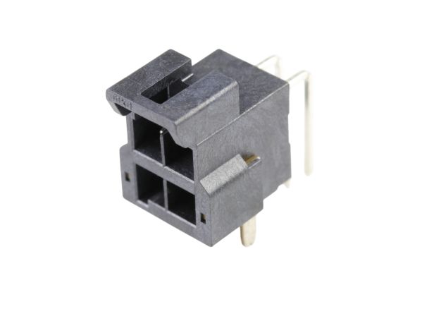 Molex Ultra-Fit Series Right Angle Through Hole PCB Header, 4 Contact(s), 3.5 mm Pitch, 2 Row, Shrouded