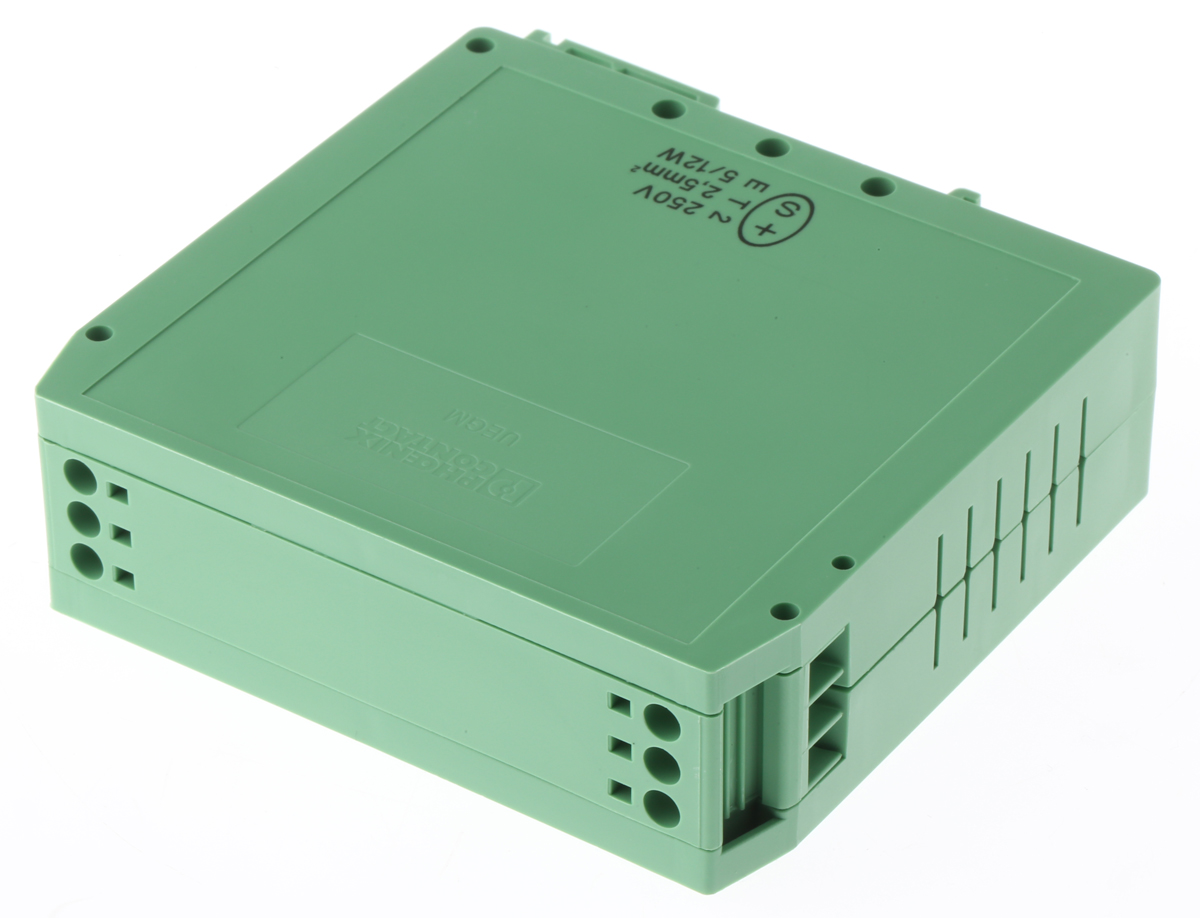 Phoenix Contact Electronic Housing Enclosure Type UEGM Series , 79 x 25 x 85.5mm, Polyamide DIN Rail Enclosure