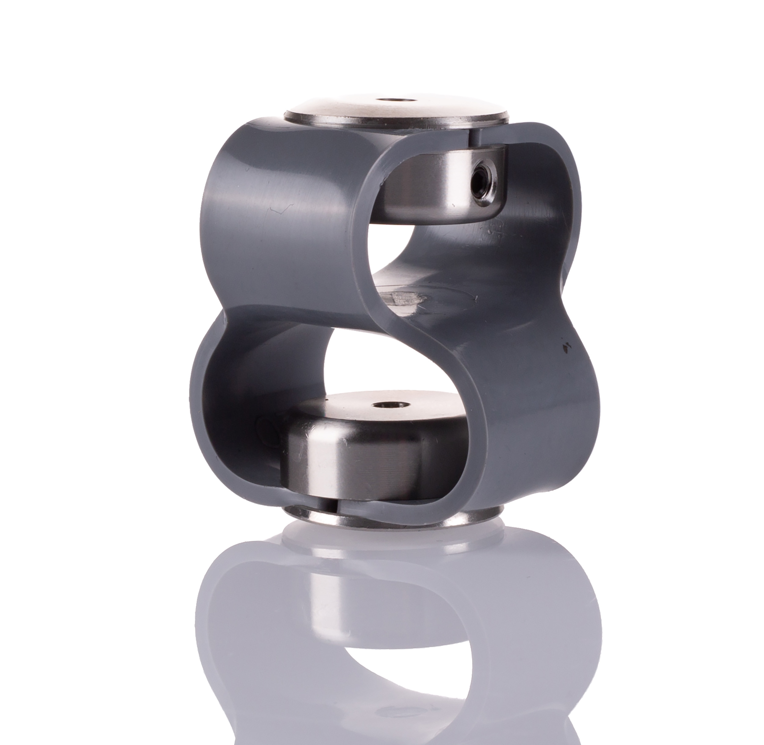 Huco Double Loop Elastomer, 4mm Bore, 48mm Length Coupler