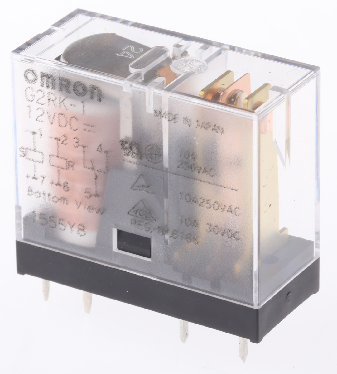Omron PCB Mount Latching Power Relay, 12V dc Coil, 5A Switching Current, SPDT