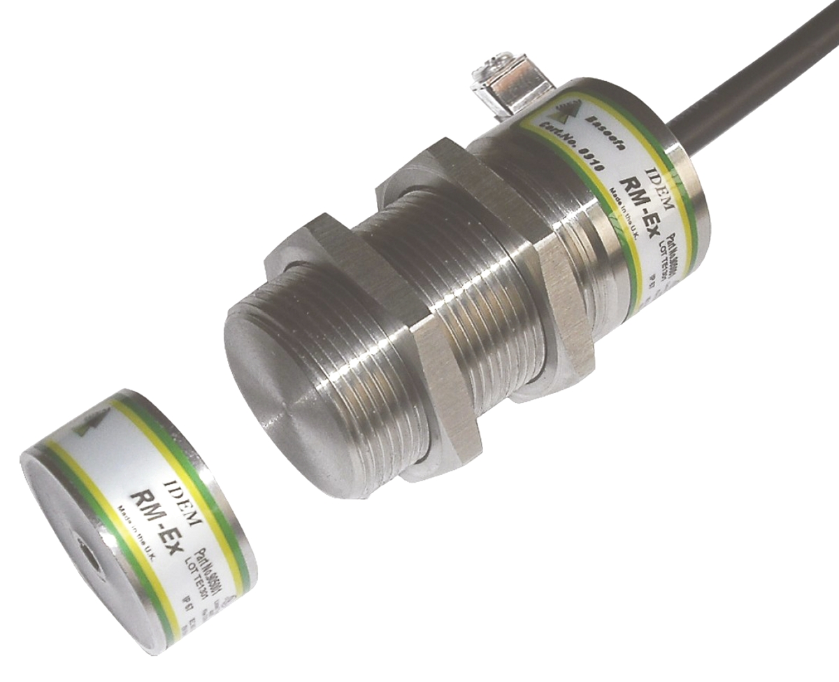 IDEM RM-Ex Series Magnetic Non-Contact Safety Switch, 250V ac/dc, 316 Stainless Steel Housing, 2NC, 10m Cable