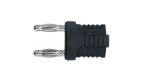 Schutzinger Black Male Banana Plug, 4 mm Connector, Plug In Termination, 12A, 33 V ac, 70V dc, Nickel Plating