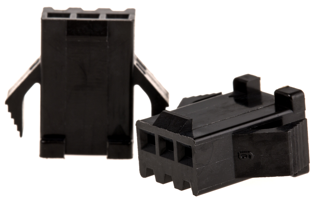 JST Male Connector Housing, 3 Way, 1 Row