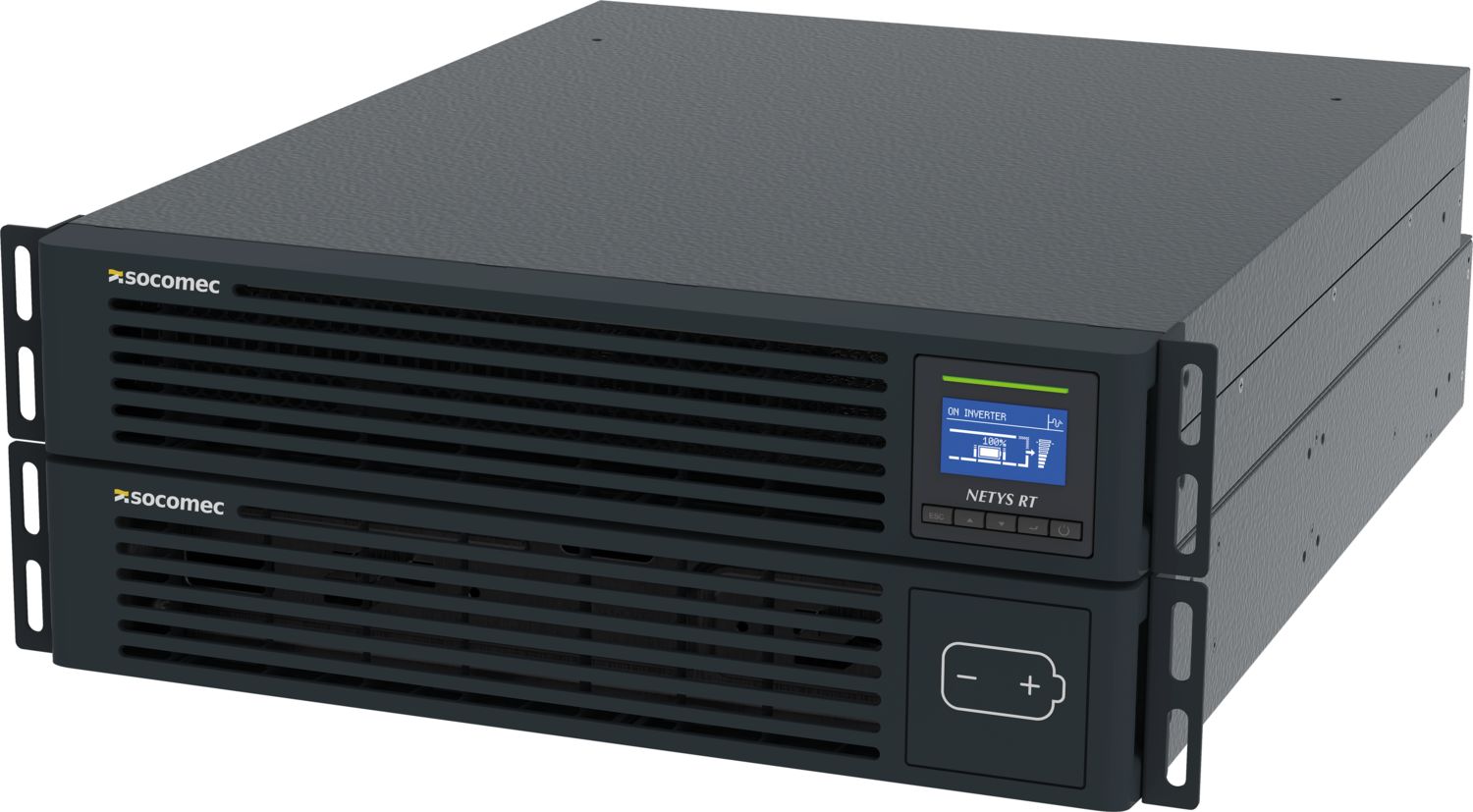 Socomec 110 → 276V Input Rack Mount, Stand Alone UPS, 5000VA (5kW), NRT4-050K