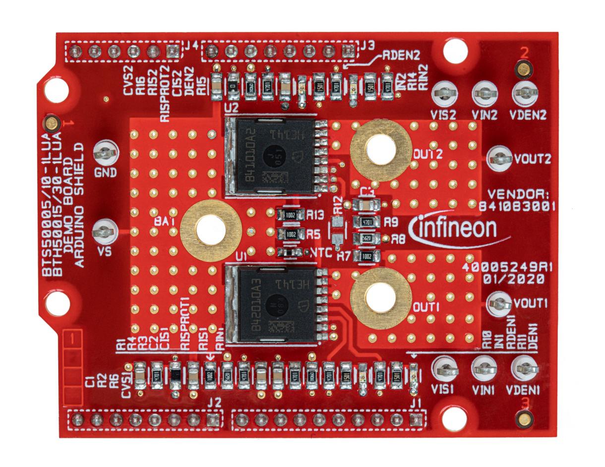 Infineon Arduino Shield Power PROFET 12V Evaluation Board for Power Switch for Power Distribution Box
