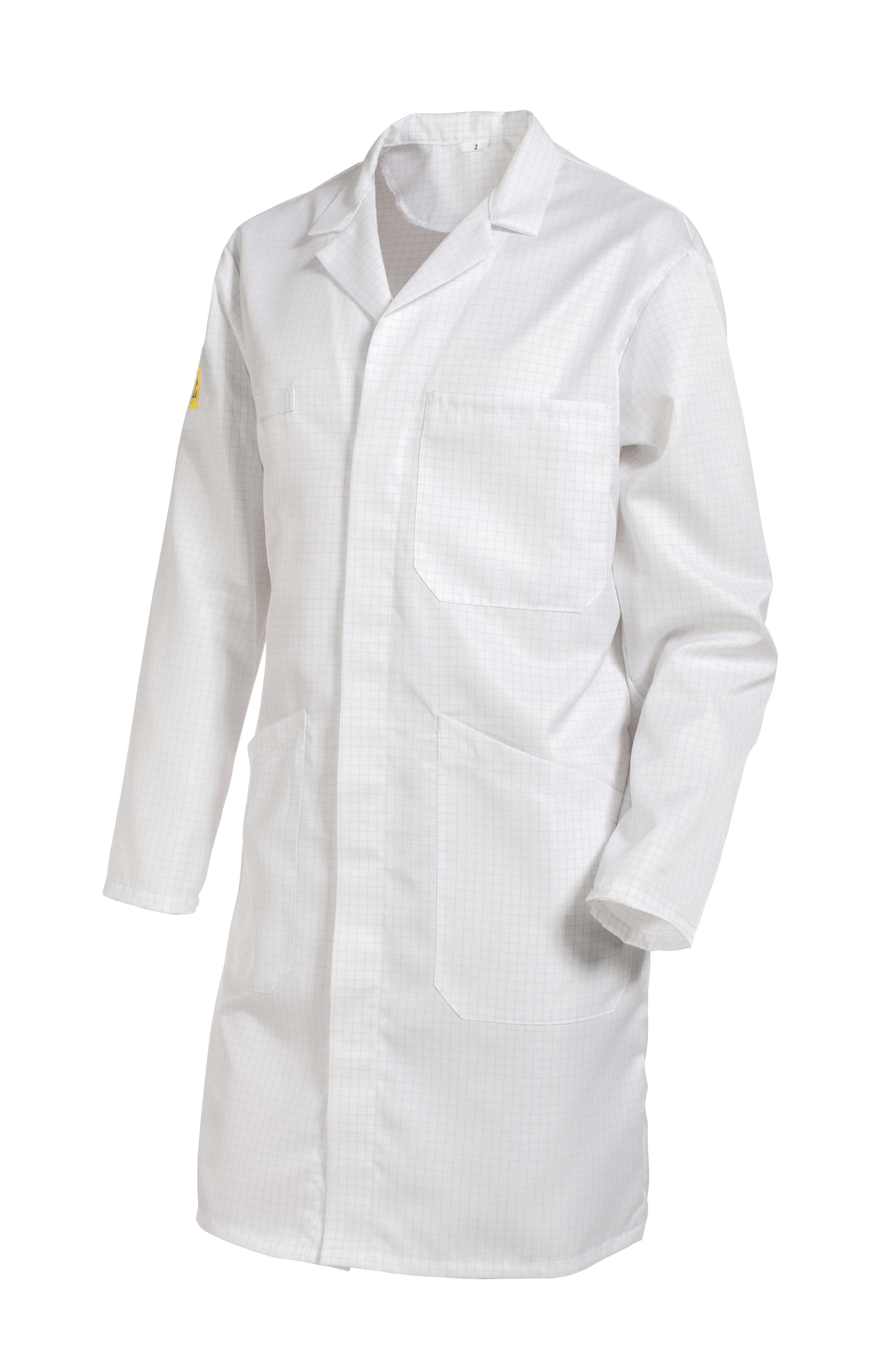 MOLINEL White Men Reusable Lab Coat, L