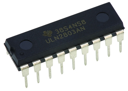 STMicroelectronics ULQ2803A Octal NPN Darlington Transistor, 500 mA 50 V HFE:1000 @ 350 mA @ 2 V, 18-Pin PDIP