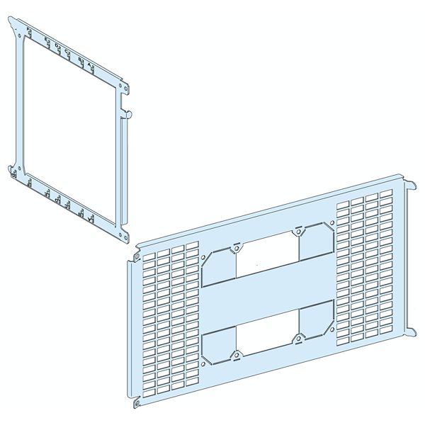 Schneider Electric PrismaSeT P Series Sheet Steel Mounting Plate for Use with PrismaSeT G enclosure, PrismaSeT P