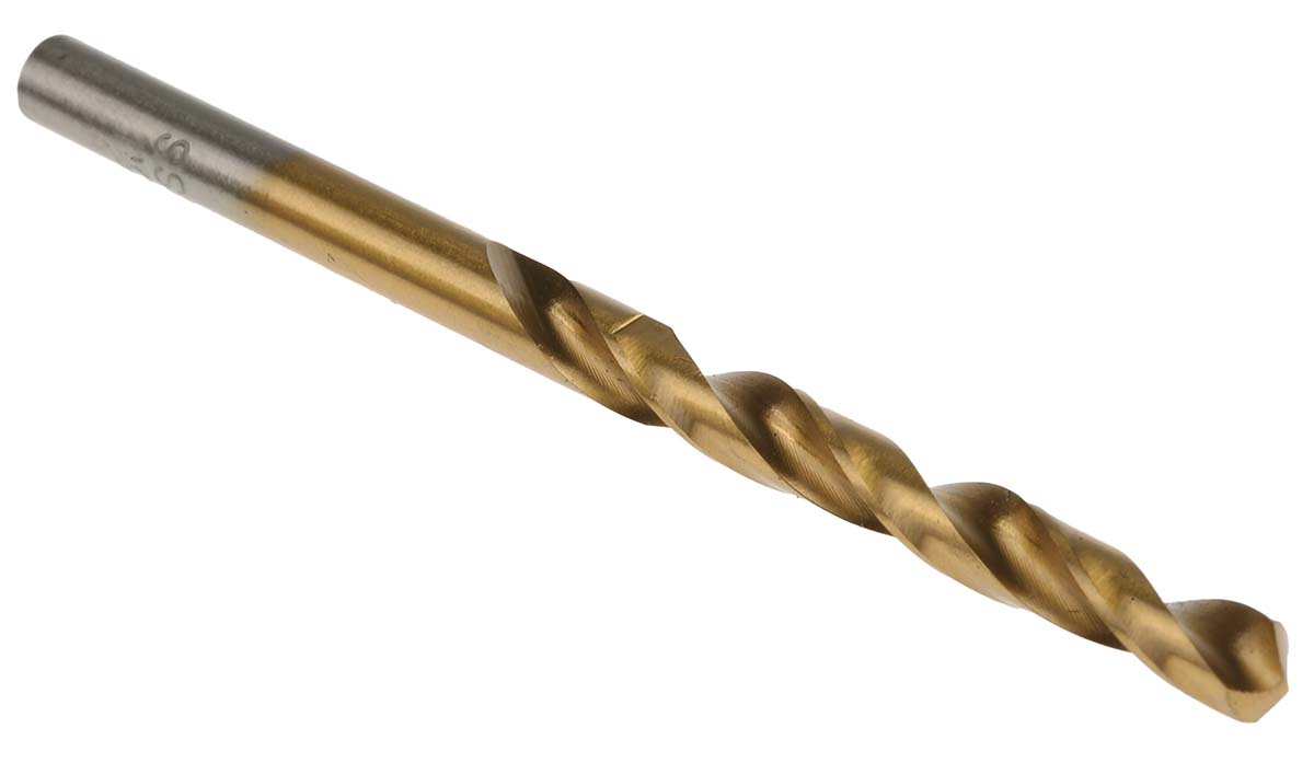 RS PRO HSS Twist Drill Bit, 5.1mm Diameter, 86mm Overall