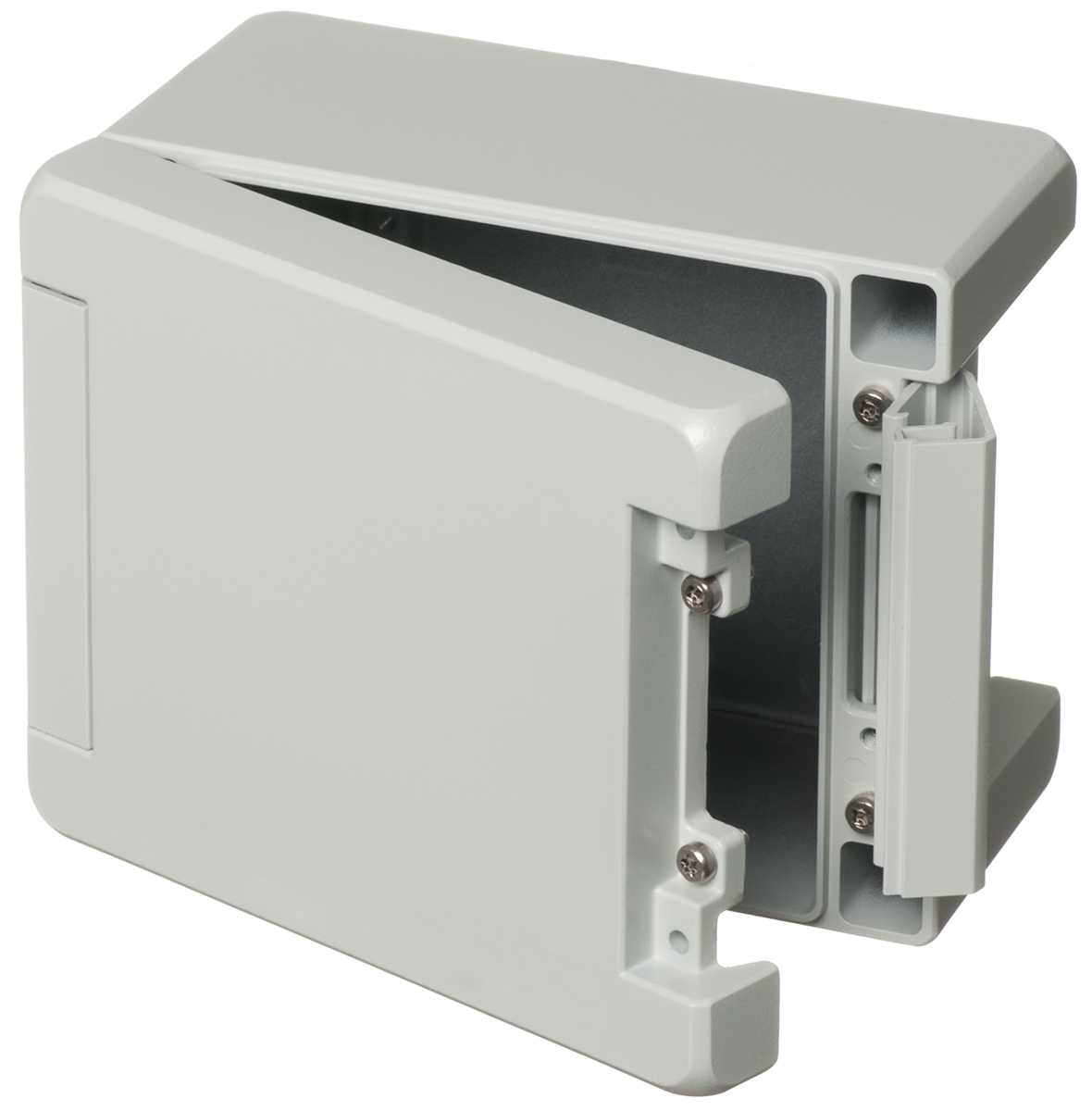 Bopla Bocube Alu Series Light Grey Aluminium Enclosure, IP66, IP68, IP69, IK07, IK08, Light Grey Lid, 159 x 128 x 90mm