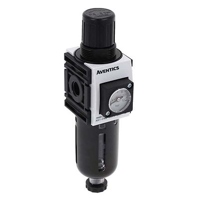 EMERSON – AVENTICS AS1-FRE Filter Regulator, 5μm, G 1/4, Semi Automatic, 12 bar