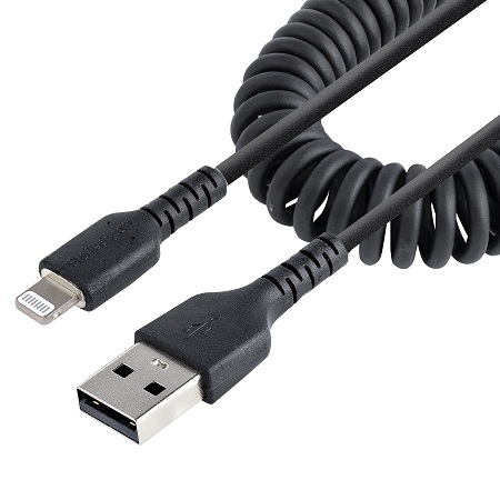 StarTech.com USB 2.0, Male USB A to Male Lightning, 480Mbps, 0.5m