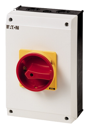 Eaton 3P Pole Surface Mount Isolator Switch - 63A Maximum Current, 37kW Power Rating, IP65