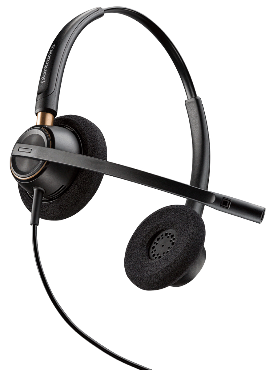 Plantronics HW520 Black Wired On Ear Headset
