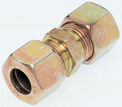Parker G Series Straight Tube-to-Tube Adaptor, Push In 16 mm to Push In 16 mm, Tube-to-Tube Connection Style