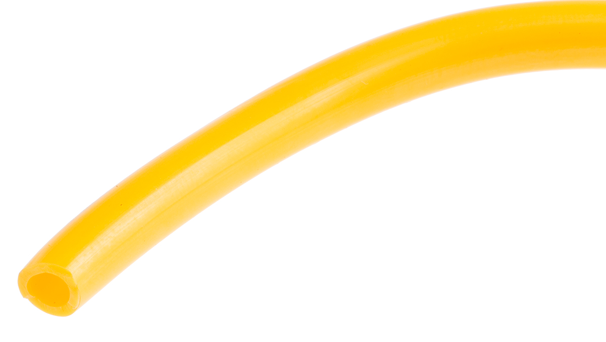 RS PRO Compressed Air Pipe Yellow Polyurethane 8mm x 30m CPU Series