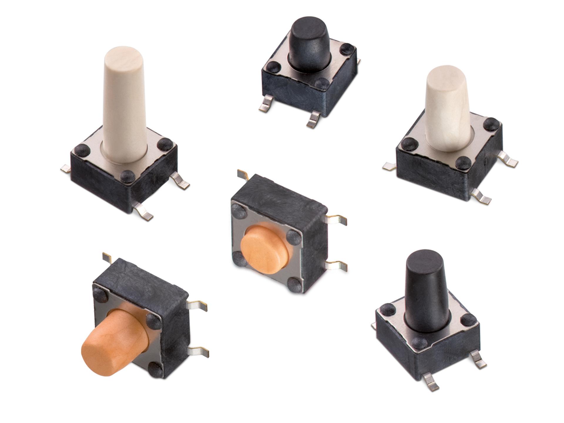 Wurth Elektronik White Round Tactile Switch 50 mA 8mm PCB