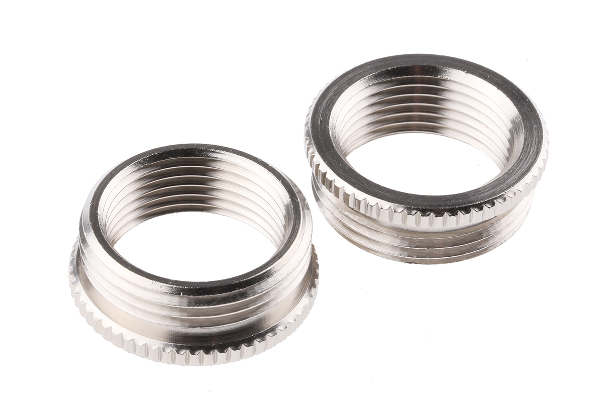 Lapp Cable Gland Adaptor, M25 Exterior Thread, PG13 Interior Thread, Nickel Plated Brass, SKINDICHT Series