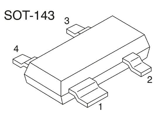Nexperia BCV61CE6327HTSA1 Dual NPN Transistor, 30 V, 4-Pin SOT-143