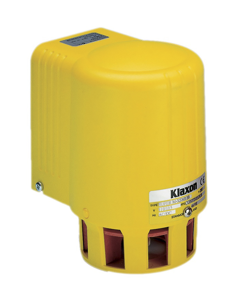 Klaxon Super M Series Siren, 110 V ac, 127dB at 1 m, AC