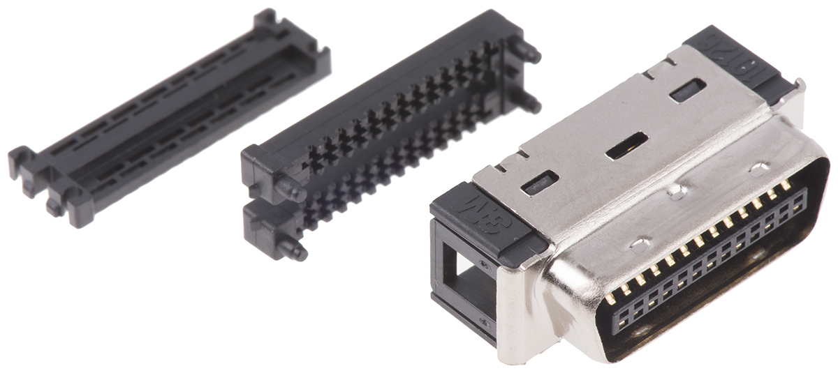 3M 26-Way IDC Connector Plug for Cable Mount, 4-Row