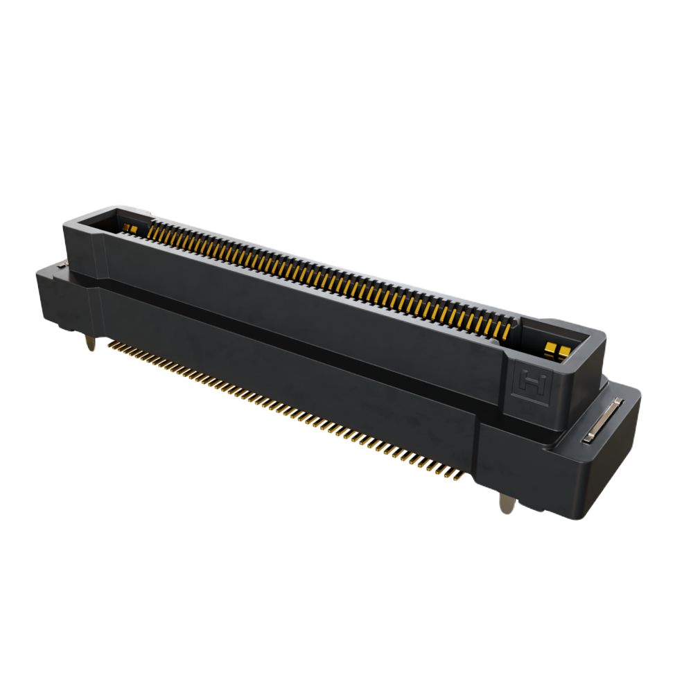 HARWIN FLECTO Series Vertical Surface PCB Header, 100 Contact(s), 0.5 mm Pitch, 2 Row, Shrouded