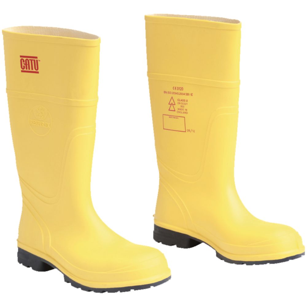 Catu MV-136J Yellow Steel Toe Capped Unisex Safety Boot, UK 9, EU 43