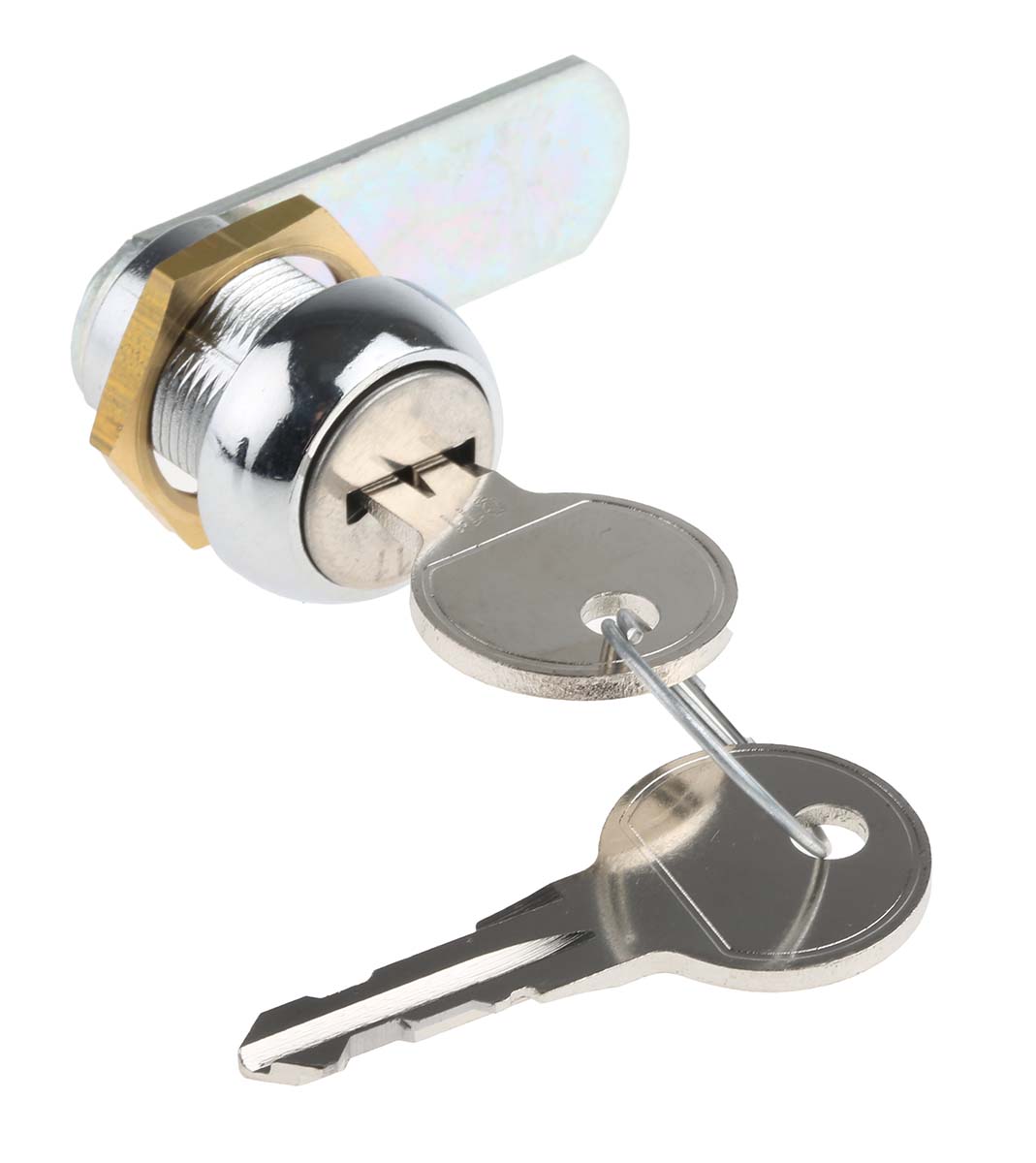Euro-Locks a Lowe & Fletcher group Company Camlock, 16mm Panel-to-Tongue, 19.1 x 16.1mm Cutout, Key Unlock