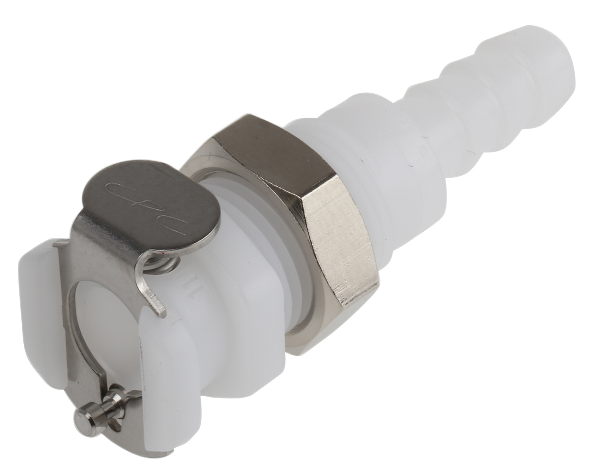 Colder Products Hose Connector, Straight Hose Tail Coupling 1/4in ID, 8.3 bar