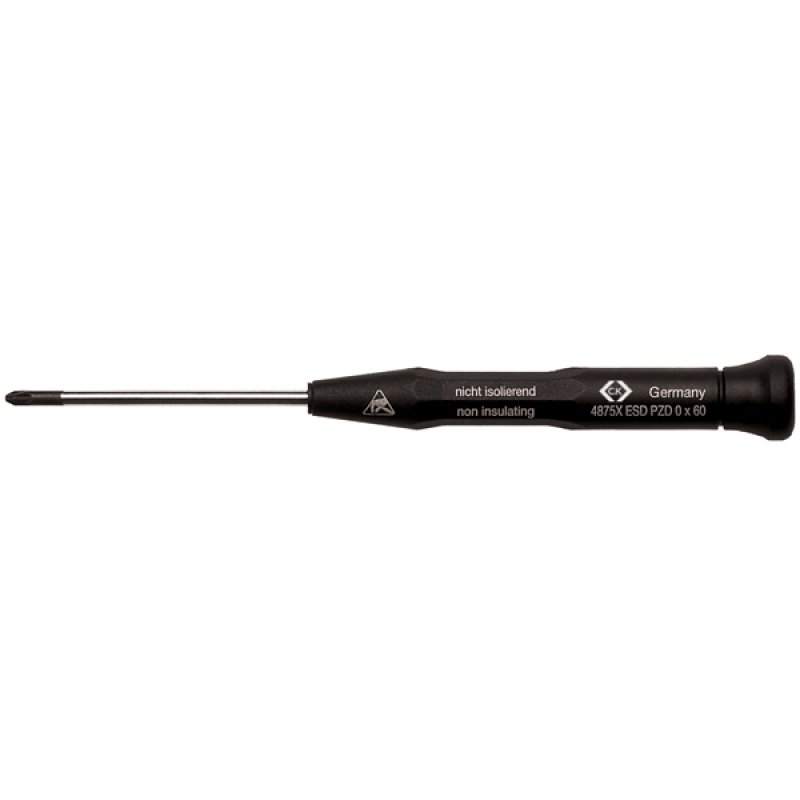 CK Pozidriv  Screwdriver, PZ1 Tip, 80 mm Blade, 177 mm Overall