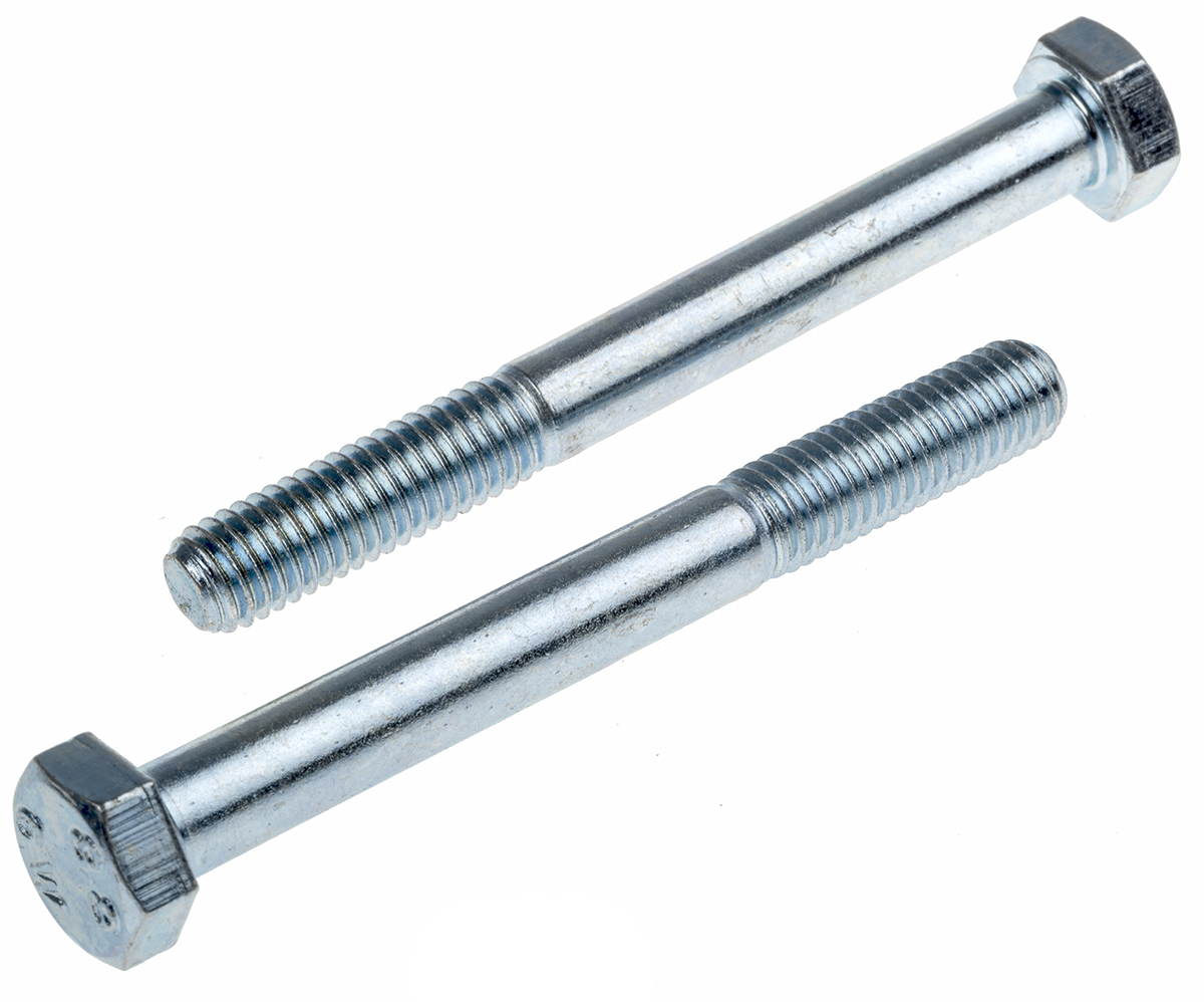 RS PRO Bright Zinc Plated Steel, Hex Bolt, M8 x 75mm