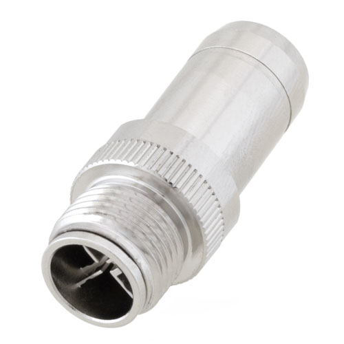 L-Com Industrial Circular Connector, 8 Contacts, Panel, M12 Connector, Plug, Male, IP67, M128XM Series