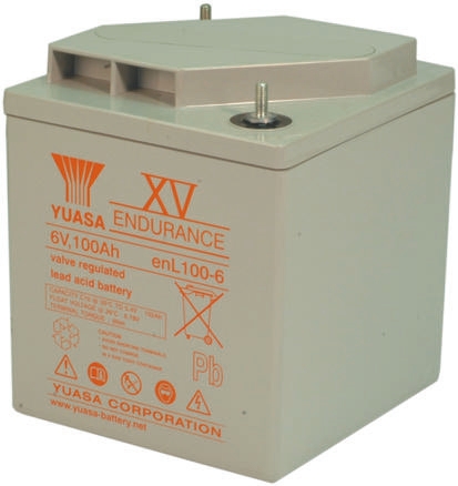 Yuasa 6V M8 Sealed Lead Acid Battery, 100Ah