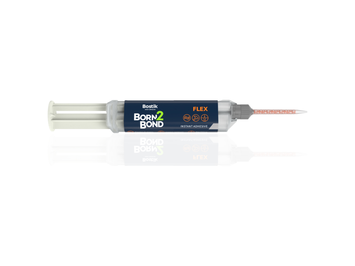 Bostik Born2Bond Flex 2K Cyanoacrylate 10 g, Transparent