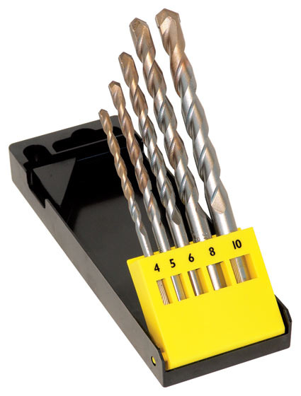 CK 5-Piece Twist Drill Bit Set Set for Multi-Material, 10mm Max, 4mm Min