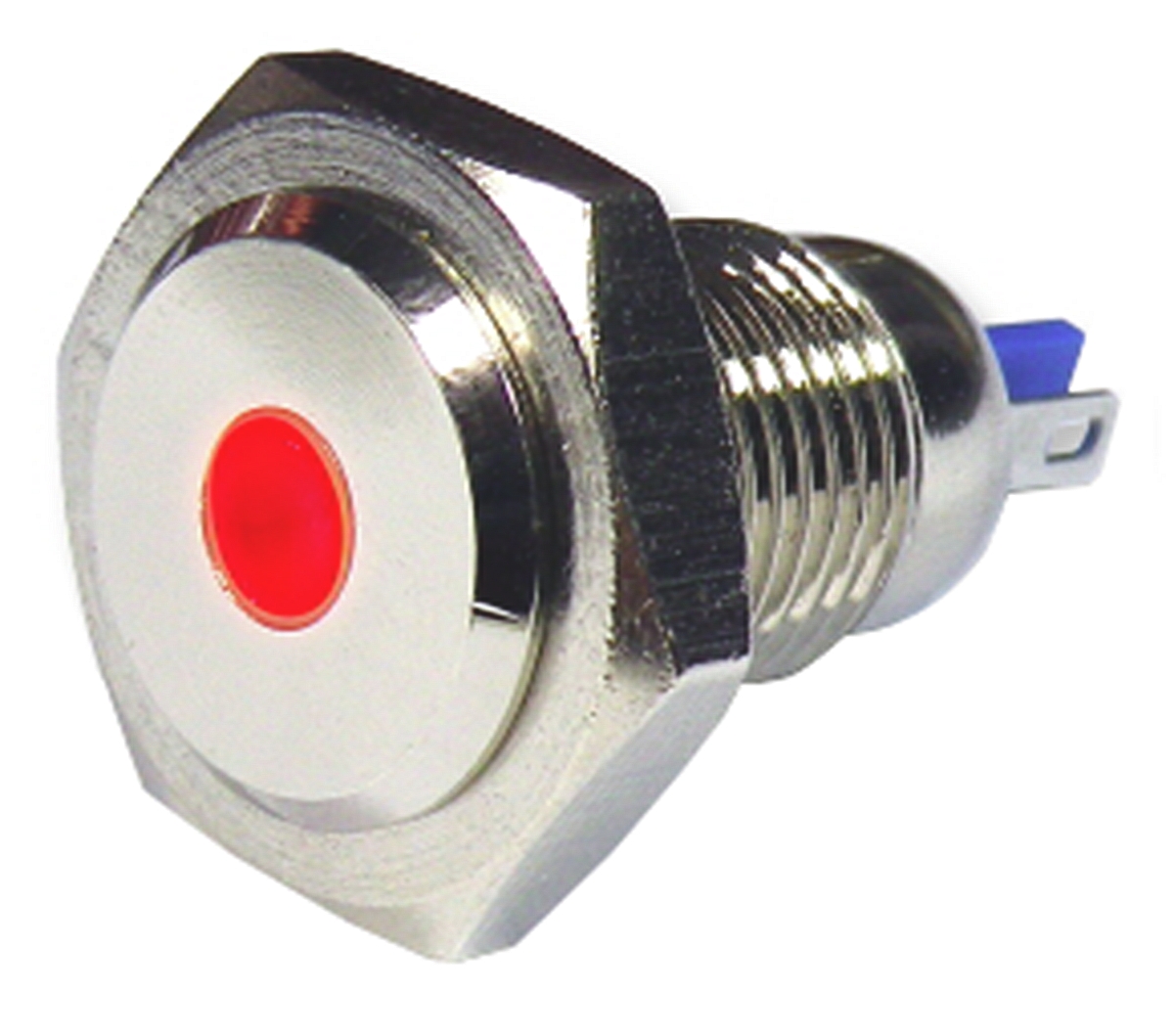 RS PRO Red Panel Mount Indicator, 24V, 12mm Mounting Hole Size, Lead Wires Termination, IP67