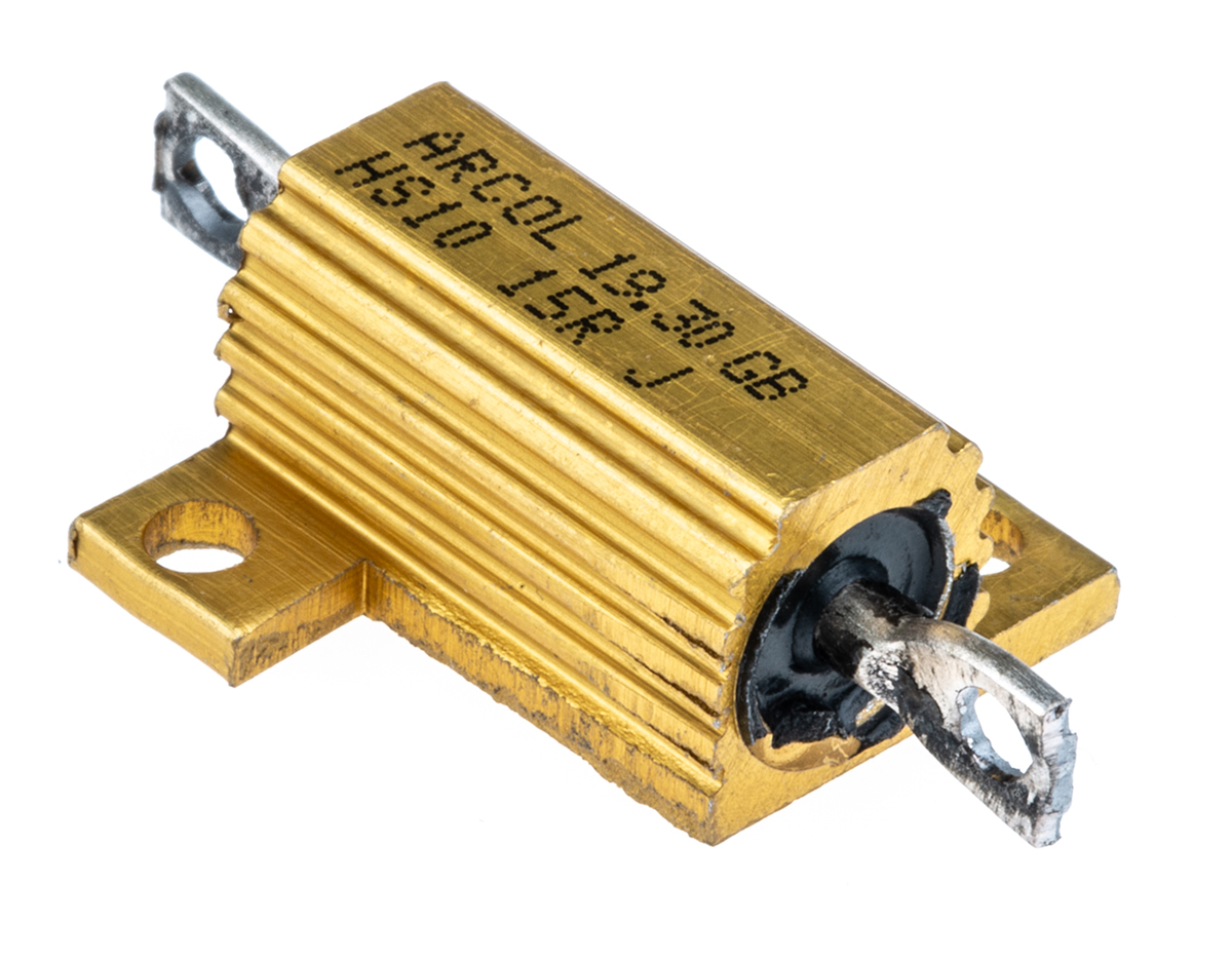 Arcol, 15Ω 10W Wire Wound Chassis Mount Resistor HS10 15R J ±5%