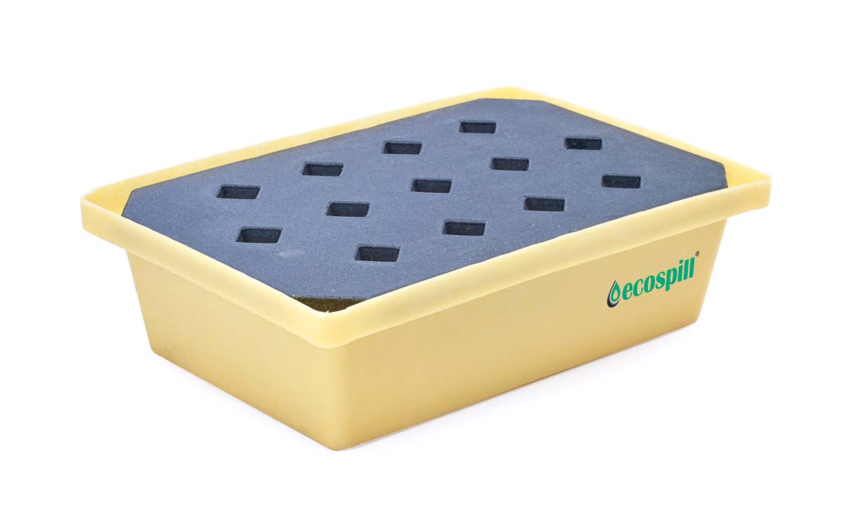 Ecospill Ltd Polyethylene Spill Tray with Grate, 20 (Sump)L Capacity