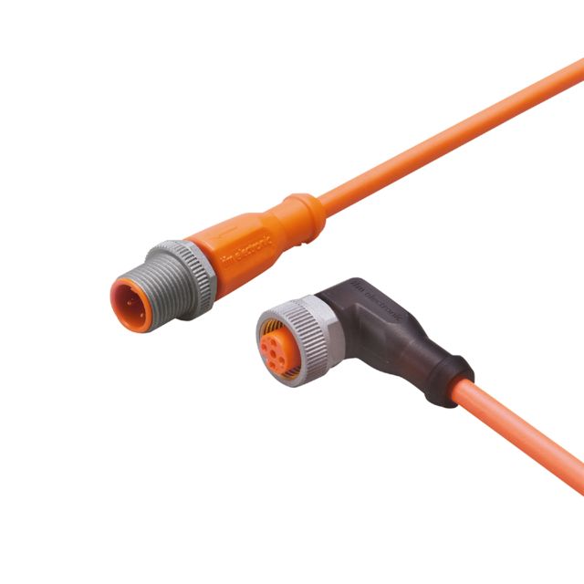 ifm electronic Male 1 way M12 to Female 1 way M12 Sensor Actuator Cable, 2 m