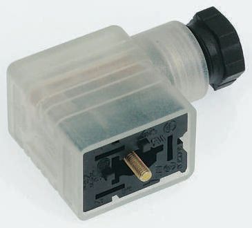 Hirschmann GMNL 2P+E DIN 43650 B, Female Solenoid Valve Connector with Indicator Light, 120 V ac/dc Voltage