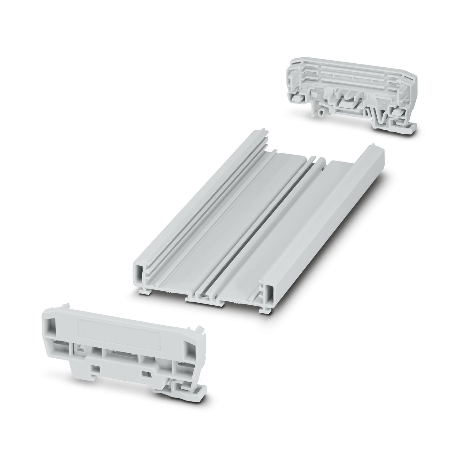 Phoenix Contact Profile Housing Enclosure Type UM-BASIC Series , 203.8 x 92.3 x 39.45mm, PVC DIN Rail Enclosure