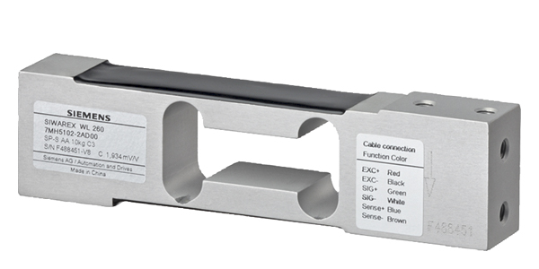 Siemens SIWAREX WL Series Single Point Load Cell, 10kg Range, Compression Measure