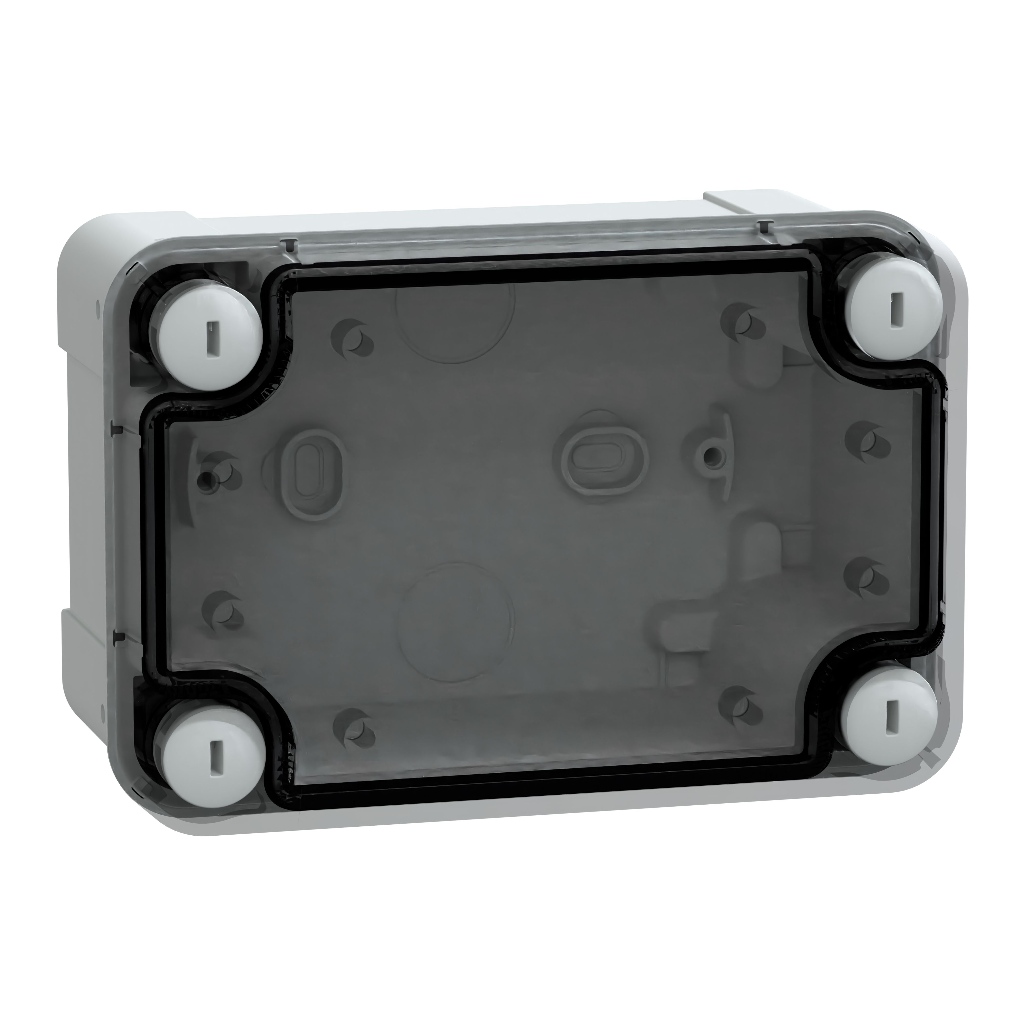 Schneider Electric PanelSeT Series Grey ABS General Purpose Enclosure, IP66, IK07, Flanged, Transparent Lid, 138 x 93 x