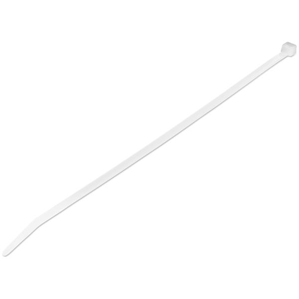 StarTech.com Cable Tie, Cable Ties, 250mm x 4 mm, White Nylon, Pk-100