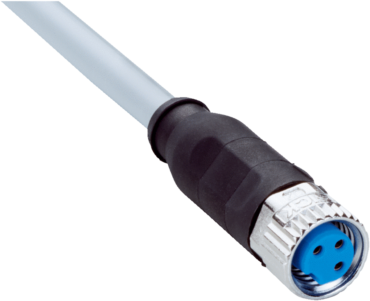SICK Female 3 way Threaded to 3 way Flying Lead Sensor Actuator Cable, 5 m
