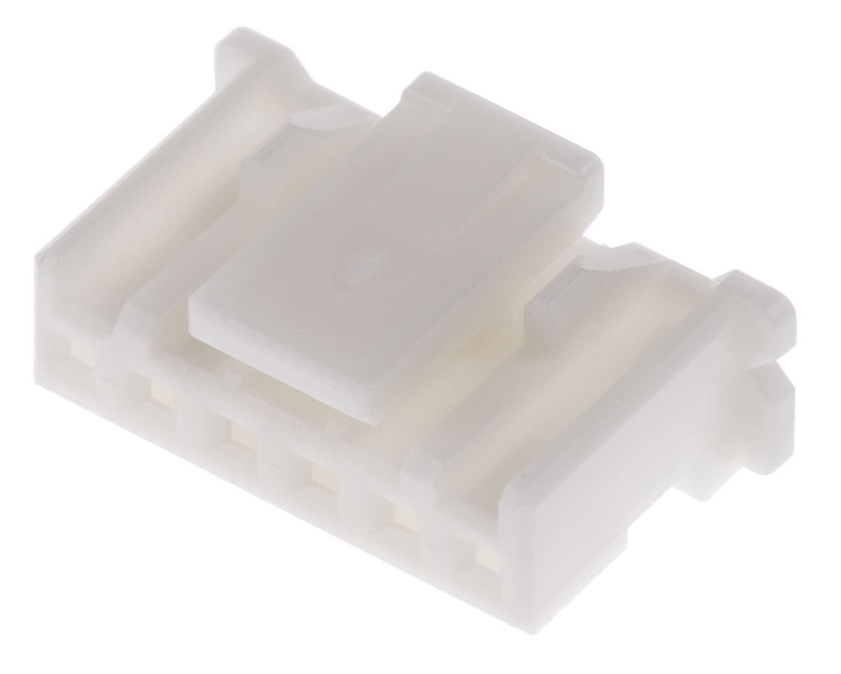JST, PA Female Connector Housing, 2mm Pitch, 6 Way, 1 Row